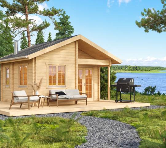 wooden house BODEN 70 with sauna/whitout sauna
