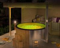 Delux 220 Hot tub with an integrated wood-burning stove 