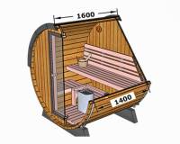 Barrel sauna 160 for terrace 