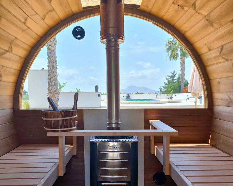 Barrel sauna 280 - Sauna with terrace