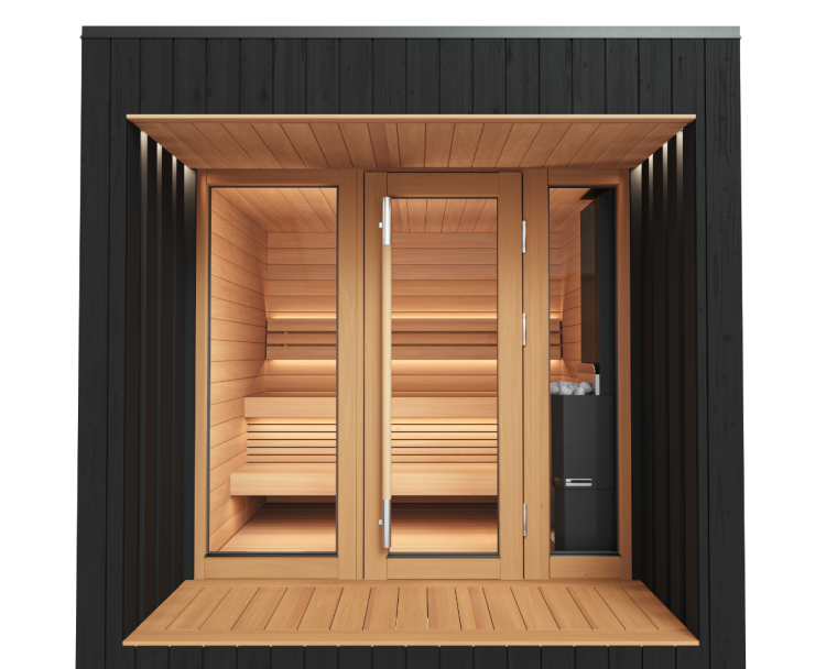 Saunum AirCube Terrace - Ready made sauna