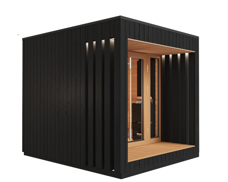 Saunum AirCube Terrace - Ready made sauna