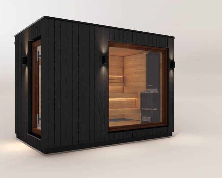 Saunum AirCube Double - Sauna prefabricada