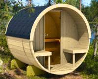 Barrel sauna 200 with terrace