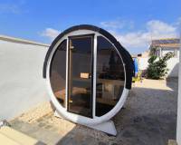 Outdoor Barrel sauna 160 with electric heater