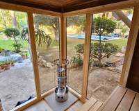 Sauna Patio S with wood burning heater