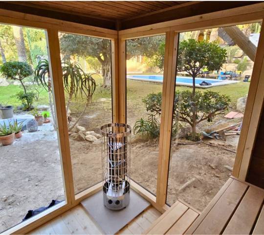 Sauna Patio S with wood burning heater