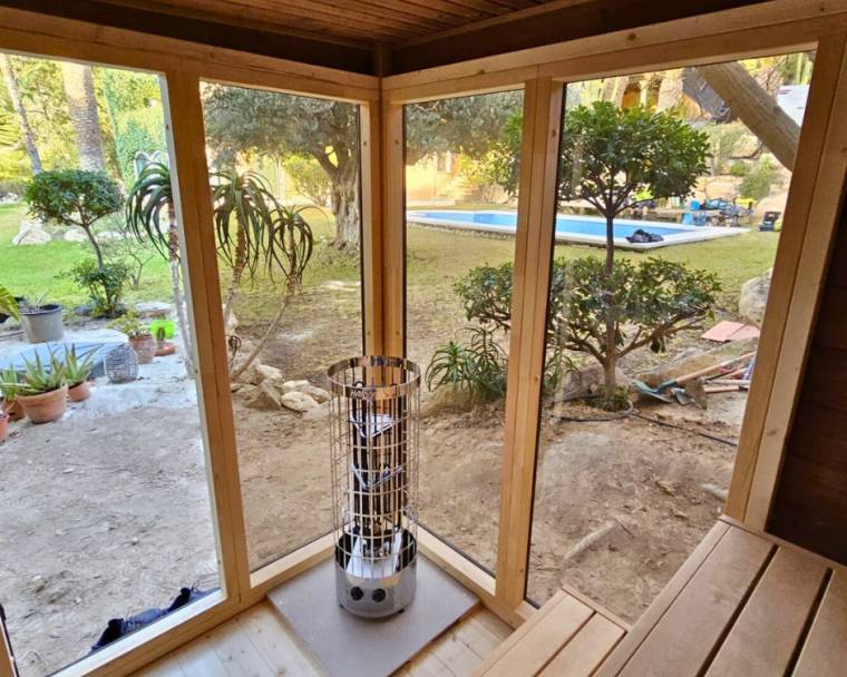 Sauna Patio S with wood burning heater