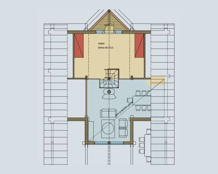 KAJO 105,7m2 - Log house - Wooden house