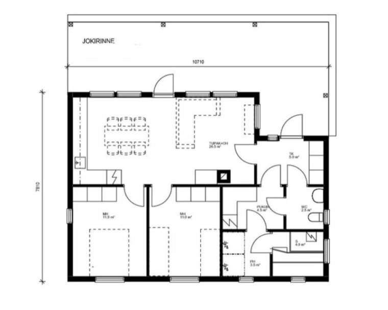 JOKIRINNE 79m2 - casa de madera 