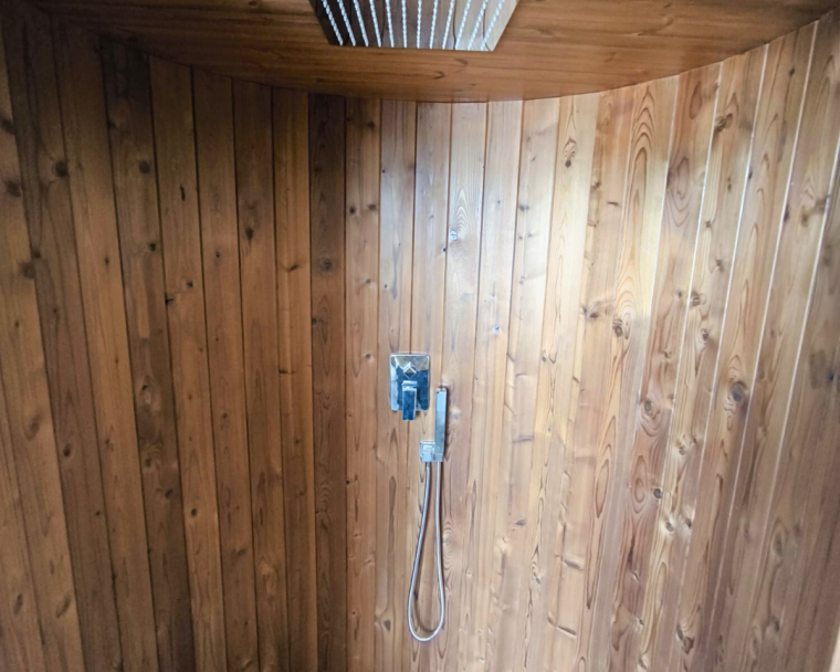 Outdoor Thermowood Shower