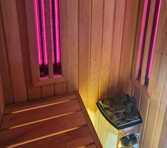 Combined infrared sauna